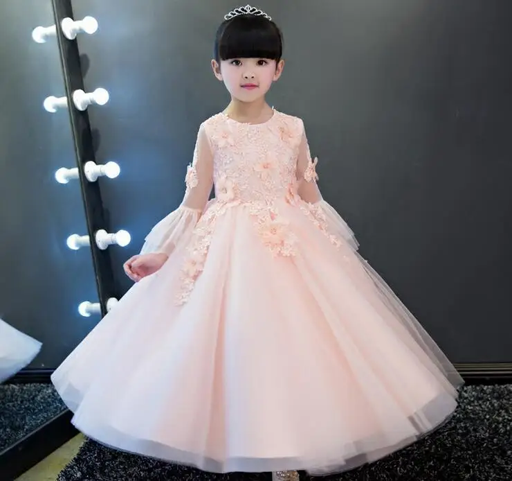 Exquisite Lace Appliques Girl Wedding Dress Pink Tulle Ankle Length Kids Party Prom Gress First Communion Dresses 1-12T
Exquisite Lace Appliques Girl Wedding Dress Pink Tulle Ankle Length Kids Party Prom Gress First Communion Dresses 1-12T
