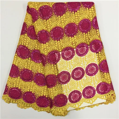 2017 latest Nigeria Multi Color Cord Lace / Chemical Lace fabric for Party Dress Double color water soluble fabric
2017 latest Nigeria Multi Color Cord Lace / Chemical Lace fabric for Party Dress Double color water soluble fabric