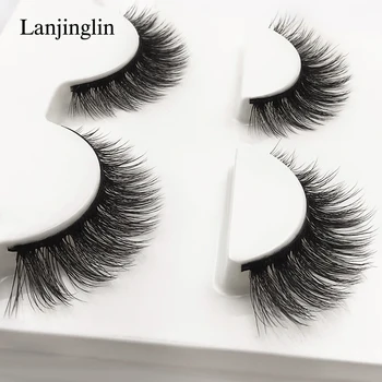 LANJINGLIN 3 Pairs handmade fake eye lashes makeup false eyelashes 3D mink lashes thick crossing strip eyelashes #3D-X08
LANJINGLIN 3 Pairs handmade fake eye lashes makeup false eyelashes 3D mink lashes thick crossing strip eyelashes #3D-X08