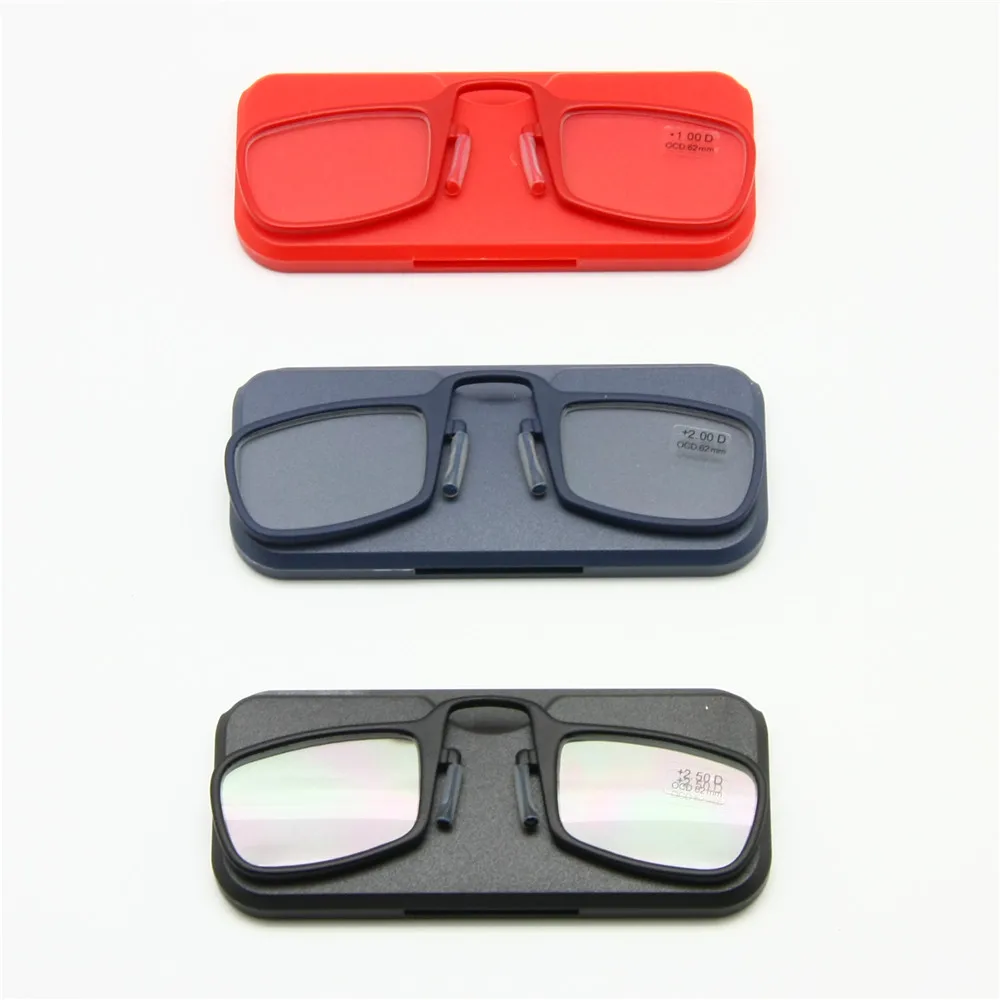 Reading Glasses Nose Clip +1.0 to +3.5 Stick Anywhere, Ultra Lightweight Portable Emergency SOS Wallet Reader with Case
Reading Glasses Nose Clip +1.0 to +3.5 Stick Anywhere, Ultra Lightweight Portable Emergency SOS Wallet Reader with Case