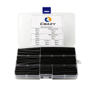 140pcs 2:1 heat shrink tubing black color 9 sizes Tubing Wrap Sleeve Set Combo Assorted heat shrink tube Kit for DIY
140pcs 2:1 heat shrink tubing black color 9 sizes Tubing Wrap Sleeve Set Combo Assorted heat shrink tube Kit for DIY