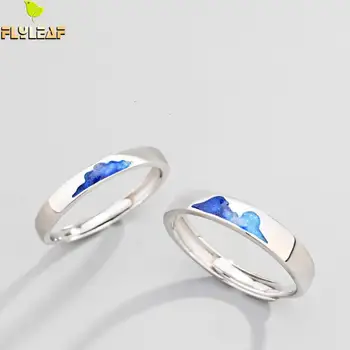 Flyleaf Blue Drop Glaze Cloud Sea Lovers Open Rings For Women 925 Sterling Silver Romantic Couple Jewelry Student Gift
Flyleaf Blue Drop Glaze Cloud Sea Lovers Open Rings For Women 925 Sterling Silver Romantic Couple Jewelry Student Gift