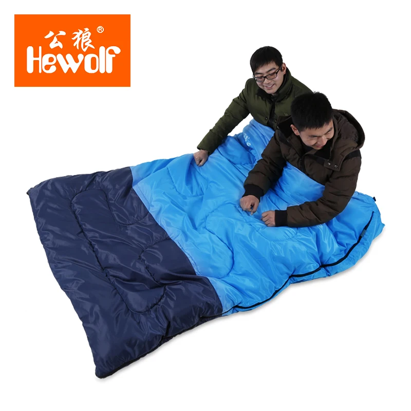 Hewolf cotton filling adult spring and winter envelope thick warm double sleeping bag can be destructed to two sleeping bags
Hewolf cotton filling adult spring and winter envelope thick warm double sleeping bag can be destructed to two sleeping bags