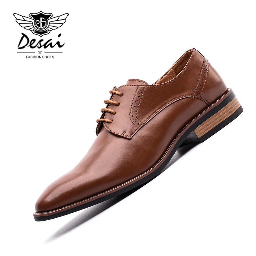 DESAI 2019 Men's Business Dress Shoes Carved Brogue Shoe Men Large Size Business Men Shoes Casual zapatos de hombre
DESAI 2019 Men's Business Dress Shoes Carved Brogue Shoe Men Large Size Business Men Shoes Casual zapatos de hombre