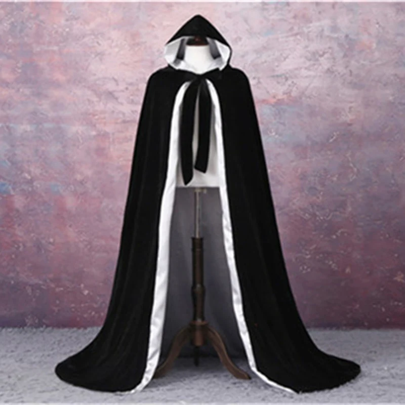 Velvet Outdoor wedding cloak Wedding Jackets Vintage Cloak Capes Black Women Bridal Coat Hooded Wedding Accessories
Velvet Outdoor wedding cloak Wedding Jackets Vintage Cloak Capes Black Women Bridal Coat Hooded Wedding Accessories
