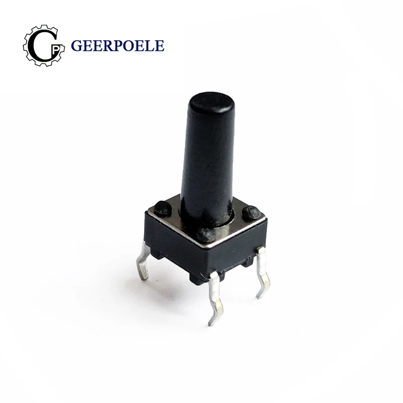100 pcs/lot 6*6*12mm DIP 12V 0.5A Push Button Micro Switch 4 PIN Tactile Tact Direct Plug-in Self-Reset Interruptor
100 pcs/lot 6*6*12mm DIP 12V 0.5A Push Button Micro Switch 4 PIN Tactile Tact Direct Plug-in Self-Reset Interruptor
