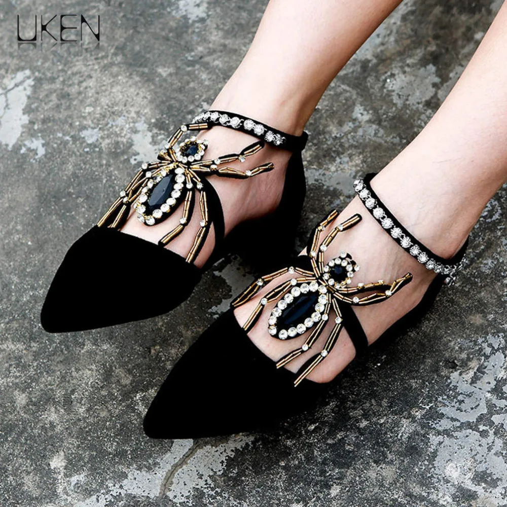 UKEN Bohemia Handmade Rhinestones Big Spider Anklets Bracelet Women Charm Foot Jewelry Insect Anklet Shoes Accessories
UKEN Bohemia Handmade Rhinestones Big Spider Anklets Bracelet Women Charm Foot Jewelry Insect Anklet Shoes Accessories
