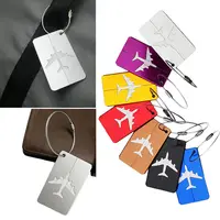 Hot Sale luggage tag Airplane Square Shape ID Suitcase Identity Address Name Labels travel accessories Luggage Board image