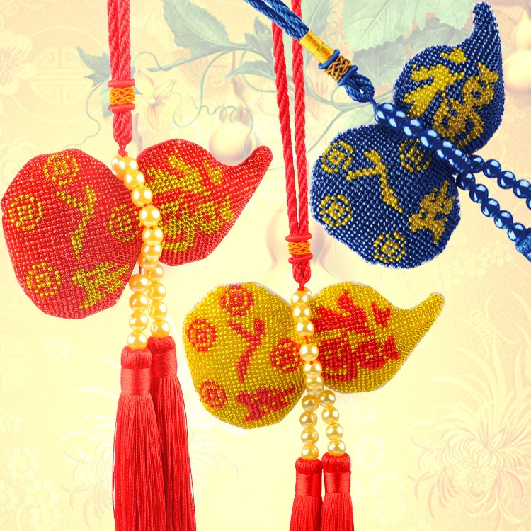 Car Pendant Fu Bead Cross Stitch Stamped Needlework Embroidery Crafts Printed Cross-Stitching Kit Chinese Lucky Gift gourd
Car Pendant Fu Bead Cross Stitch Stamped Needlework Embroidery Crafts Printed Cross-Stitching Kit Chinese Lucky Gift gourd