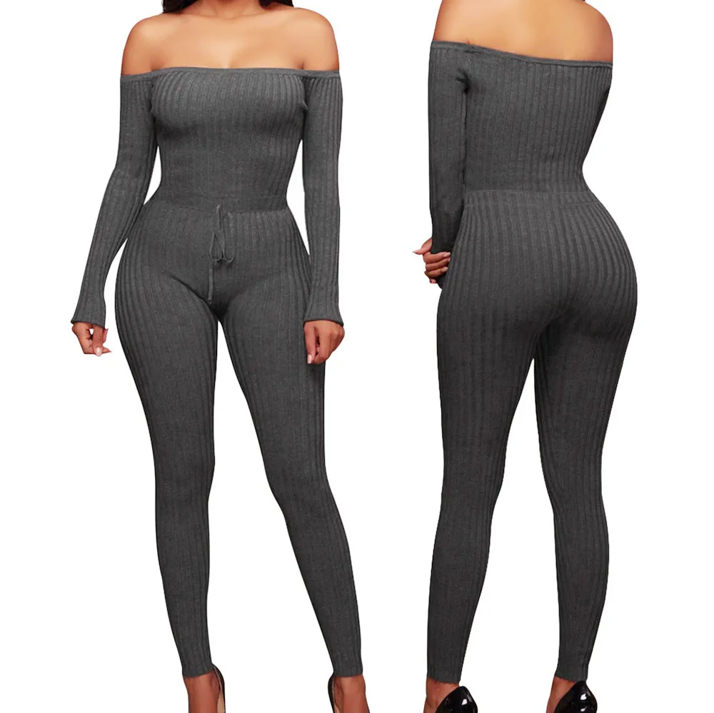 Women Fashion Off Shoulder soft and comfortable Long Sleeve Pants Sexy Jumpsuit L50/0213
Women Fashion Off Shoulder soft and comfortable Long Sleeve Pants Sexy Jumpsuit L50/0213