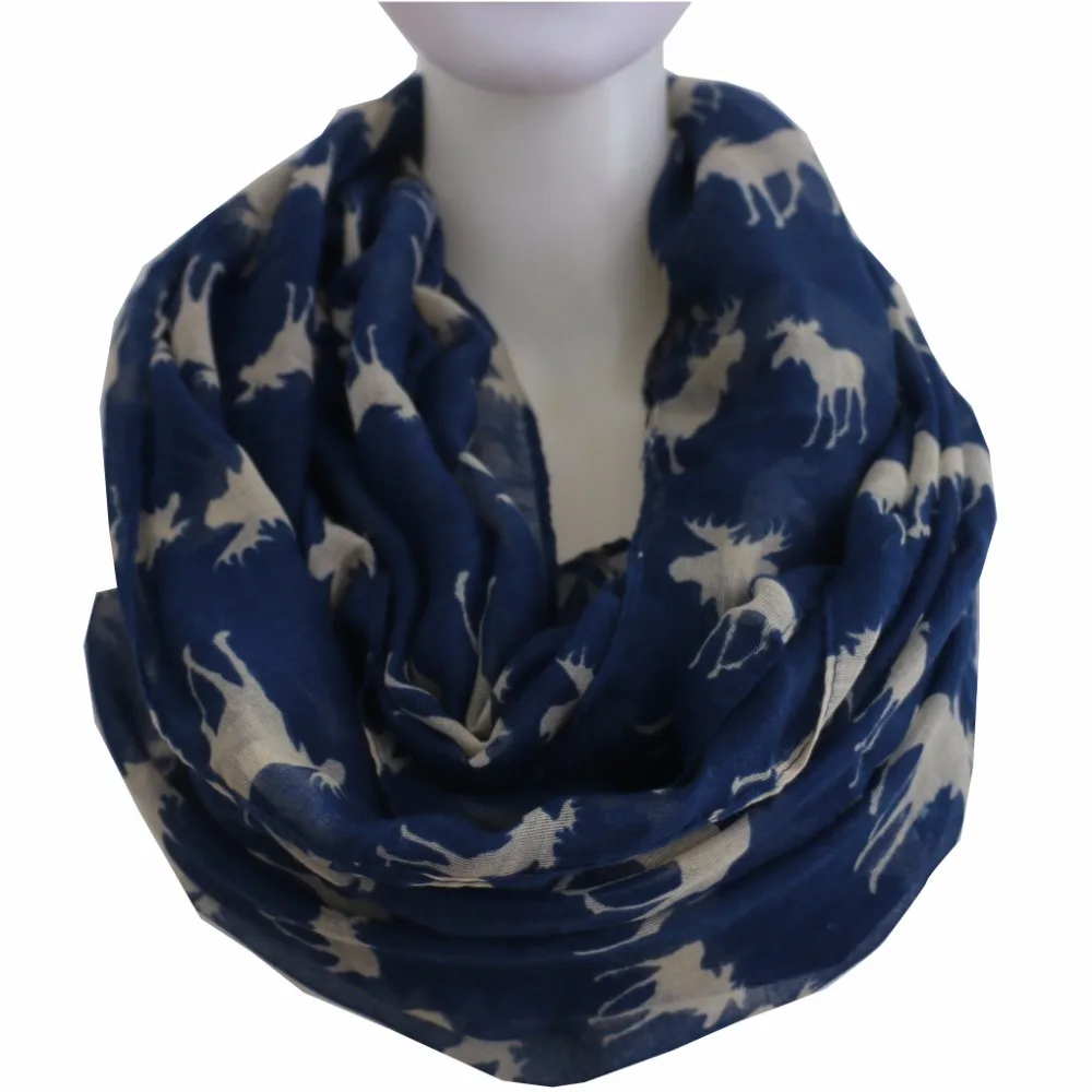 Winfox Cute Moose Deer Print Ring Scarfs Female Hijab Instant Chiffon Ring Neck Snood Round Infinity Scarves For Ladies Women
Winfox Cute Moose Deer Print Ring Scarfs Female Hijab Instant Chiffon Ring Neck Snood Round Infinity Scarves For Ladies Women