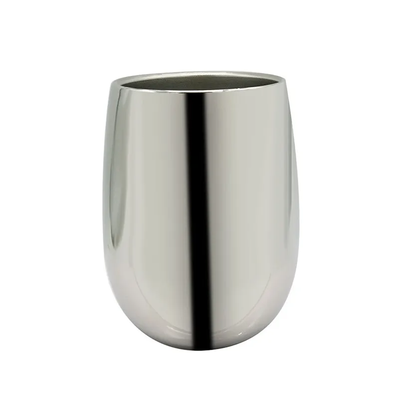 Image Bar Accessories 13oz Single Layer Stainless Steel Stemless Wine And Cocktail Glasses