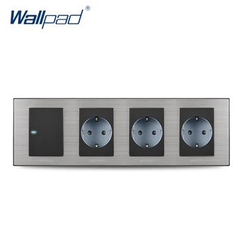 2019 Wallpad Hot Sale 1 Gang 2 Way Switch With 3 EU Socket Schuko Luxury Wall Electric Power Outlet German Standard 308*86mm
2019 Wallpad Hot Sale 1 Gang 2 Way Switch With 3 EU Socket Schuko Luxury Wall Electric Power Outlet German Standard 308*86mm