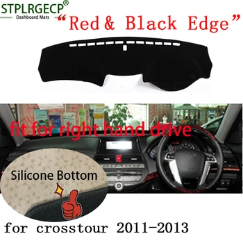 Stplrgecp right hand drive Double layer Dash Mat Dashmat Dashboard Cover Sun Shade Dash Board Cover Carpet for Honda crosstour