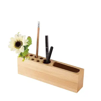 Office Supplies Desktop Storage Box Stationery Solid Wood Pen Holders,Mobile Phone Stand Wood Pen Stand 10 Slots Desk Organize
Office Supplies Desktop Storage Box Stationery Solid Wood Pen Holders,Mobile Phone Stand Wood Pen Stand 10 Slots Desk Organize