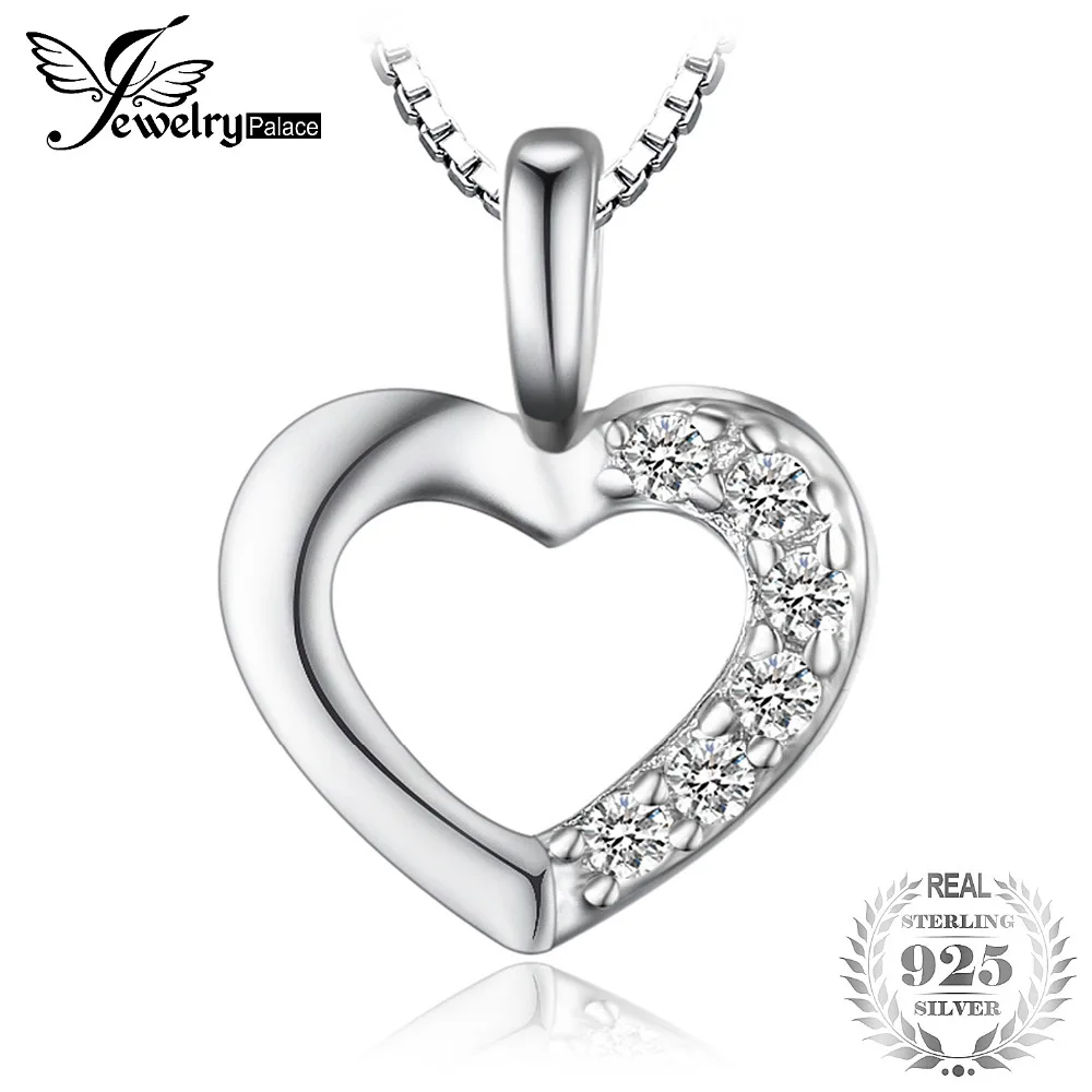 JeweryPalace 925 Sterling Silver Heart Love Wedding Engagement 45cm Chain Neckalace Pendant Fashion Jewelry Necklaces For Women
JeweryPalace 925 Sterling Silver Heart Love Wedding Engagement 45cm Chain Neckalace Pendant Fashion Jewelry Necklaces For Women