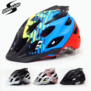 Brand Personality Bicycle Helmet New Design Colorfool Mountain Bike Helmet M L 54-62CM MTB Helmet With Visor Casco Ciclismo Red 
Brand Personality Bicycle Helmet New Design Colorfool Mountain Bike Helmet M L 54-62CM MTB Helmet With Visor Casco Ciclismo Red