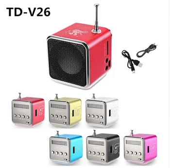 TD-V26 Mini Speaker Portable Digital LCD Sound Micro SD / TF FM Radio Music Stereo Loudspeaker for Laptop Mobile Phone MP3
TD-V26 Mini Speaker Portable Digital LCD Sound Micro SD / TF FM Radio Music Stereo Loudspeaker for Laptop Mobile Phone MP3