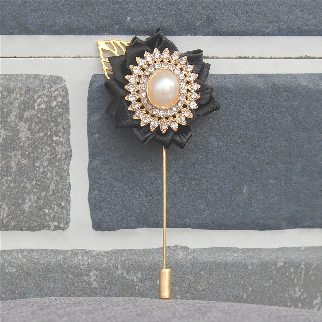 Hot Sale Gold Leaf Diamond Flower Lapel Pin Brooche for Suit Handmade Flower Boutonniere Stick Brooch Pin for Mens Womens XH1809
Hot Sale Gold Leaf Diamond Flower Lapel Pin Brooche for Suit Handmade Flower Boutonniere Stick Brooch Pin for Mens Womens XH1809