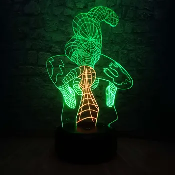 Mixed Color Cartoon Marvel Spiderman 3D Lamp LED Spideypoor Night Light 7 Color Gradient Touch or Remote Battery Kids Toys Table
Mixed Color Cartoon Marvel Spiderman 3D Lamp LED Spideypoor Night Light 7 Color Gradient Touch or Remote Battery Kids Toys Table