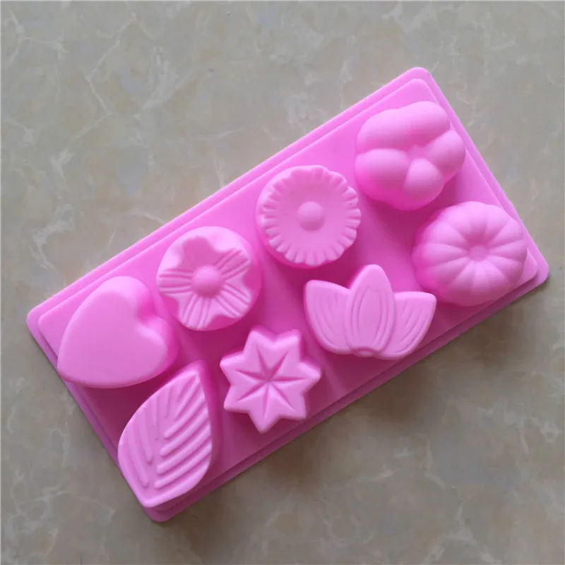 Hot sale Silicone Cake Mold 8 Flower and leaf shape Chocolate Mold Handmade Soap Mold Bakeware
Hot sale Silicone Cake Mold 8 Flower and leaf shape Chocolate Mold Handmade Soap Mold Bakeware