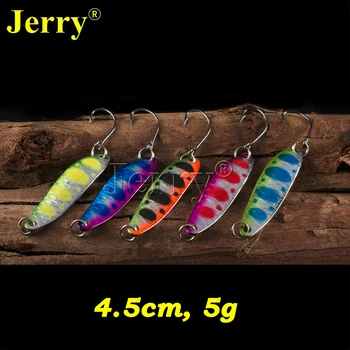 Jerry Andromeda 5pcs 5g Casting flutter metal spoons winter fishing lures artificial bait
Jerry Andromeda 5pcs 5g Casting flutter metal spoons winter fishing lures artificial bait