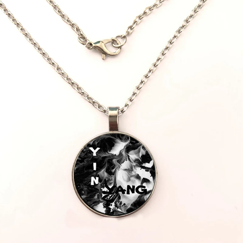 YSDLJG Vintage Yinyang Cabochon Tibetan Silver Glass Chain Pendant Necklace Stainless Steel Jewelry Chains
YSDLJG Vintage Yinyang Cabochon Tibetan Silver Glass Chain Pendant Necklace Stainless Steel Jewelry Chains