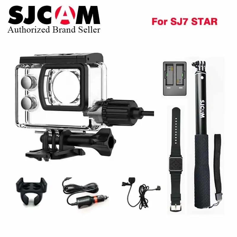 Original SJCAM Car charger+Microphone+Remote watch+Monopod+Motorcycle waterproof case+dual charger for sj SJ7 star Action Camera
Original SJCAM Car charger+Microphone+Remote watch+Monopod+Motorcycle waterproof case+dual charger for sj SJ7 star Action Camera