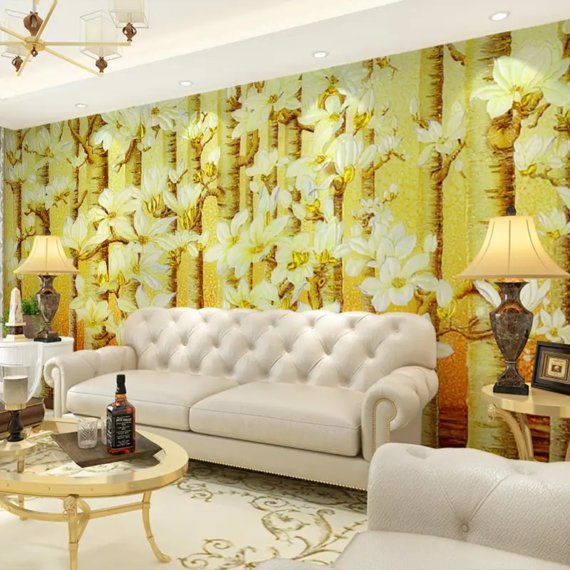 

beibehang Painting trees papel de parede 3d wallpaper for walls 3 d stereoscopic home decor papier murals paper sofa background