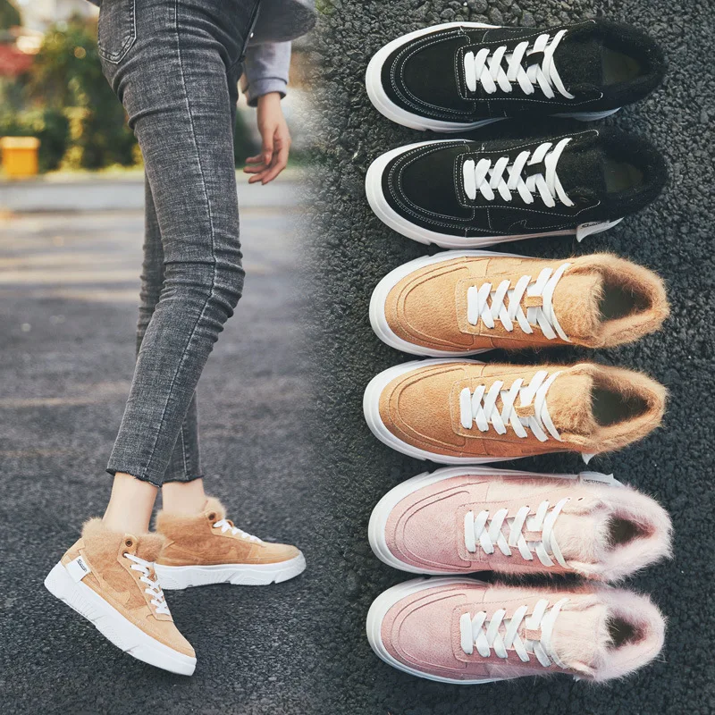 Winter Women Shoes Plush Snow Boots for Girls Genuine Pigskin Leather Casual White Shoe Warm Breathable Chaussure Soft Free Ship 
Winter Women Shoes Plush Snow Boots for Girls Genuine Pigskin Leather Casual White Shoe Warm Breathable Chaussure Soft Free Ship