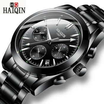 2018 HAIQIN Men Quartz Watch Waterproof Male Business Watch Top Luxury Brand Men Stainless Steel Wrist Watches relogio masculino
2018 HAIQIN Men Quartz Watch Waterproof Male Business Watch Top Luxury Brand Men Stainless Steel Wrist Watches relogio masculino