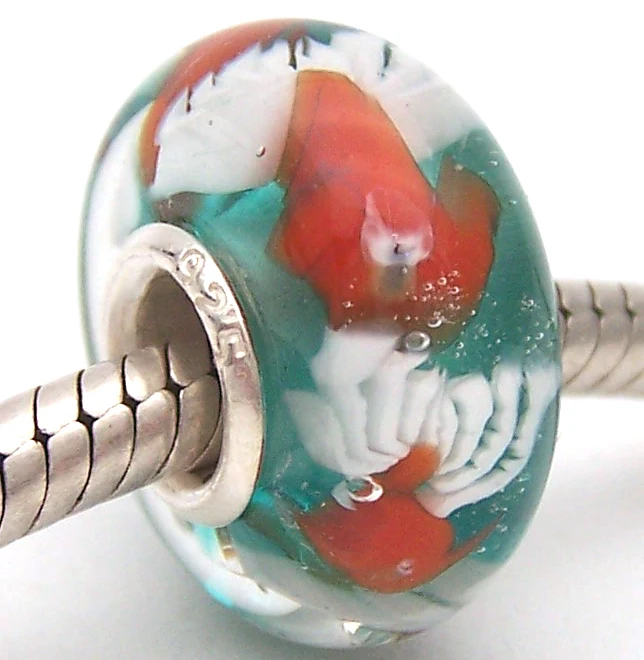 PJG706 100% S925 Sterling Silver Beads Murano Glass beads Fit European Charms Bracelet charms diy jewelry Lampwork GlassBeads
PJG706 100% S925 Sterling Silver Beads Murano Glass beads Fit European Charms Bracelet charms diy jewelry Lampwork GlassBeads