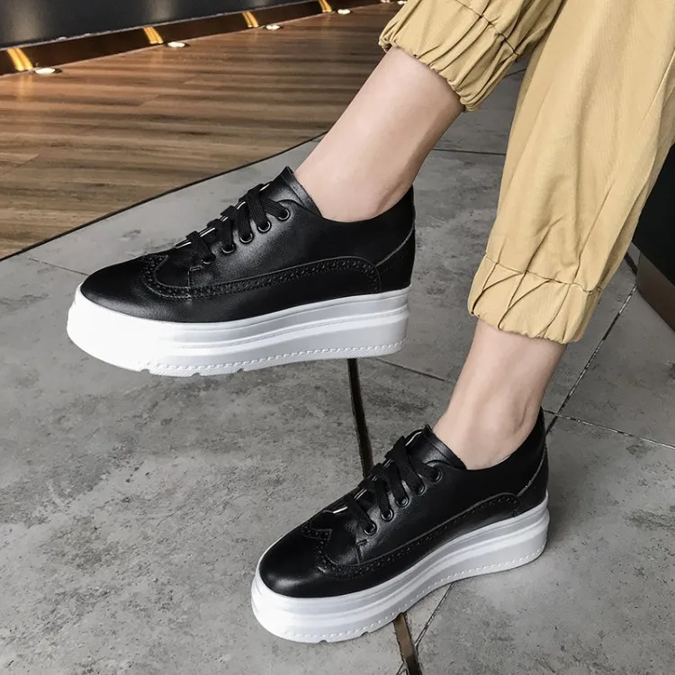 High Heels Ladies Casual Shoes 2019 Spring Fashion Lace-Up Women's Shoes British Style Women Sneakers Autumn Platform Shoes
High Heels Ladies Casual Shoes 2019 Spring Fashion Lace-Up Women's Shoes British Style Women Sneakers Autumn Platform Shoes