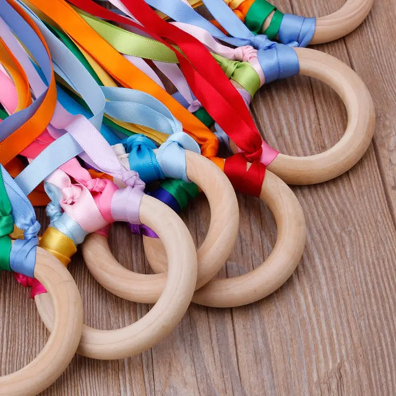 Rainbow Natural Wooden Ribbon Ring Waldorf Toys Baby Teether Newborn Sensory Toy Shower Gift
Rainbow Natural Wooden Ribbon Ring Waldorf Toys Baby Teether Newborn Sensory Toy Shower Gift