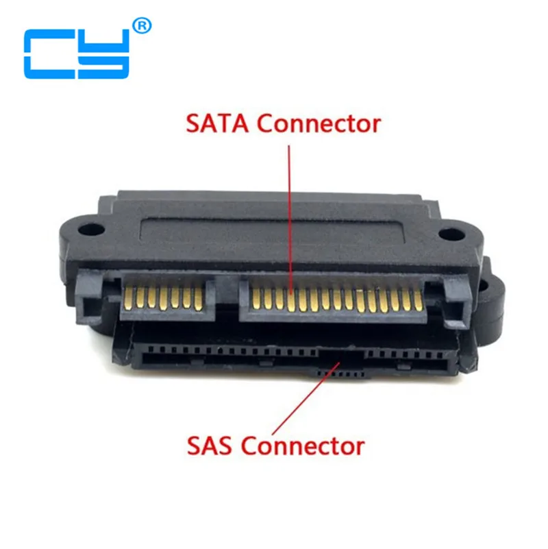 

2PCS/lot SFF-8482 SAS 22 Pin to 7 Pin + 15 Pin SATA Hard Disk Drive Raid Adapter with 15 Pin Power Port