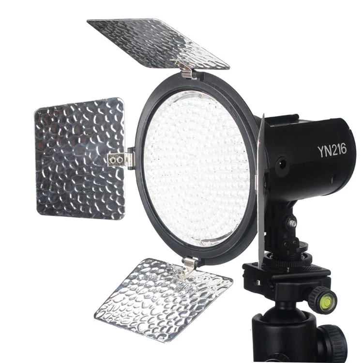 Фото Yongnuo YN216 Pro LED Studio Video Light with 4 Color Plates for Camcorder DSLR + NP-F750 Battery Charger CD30 | Электроника
