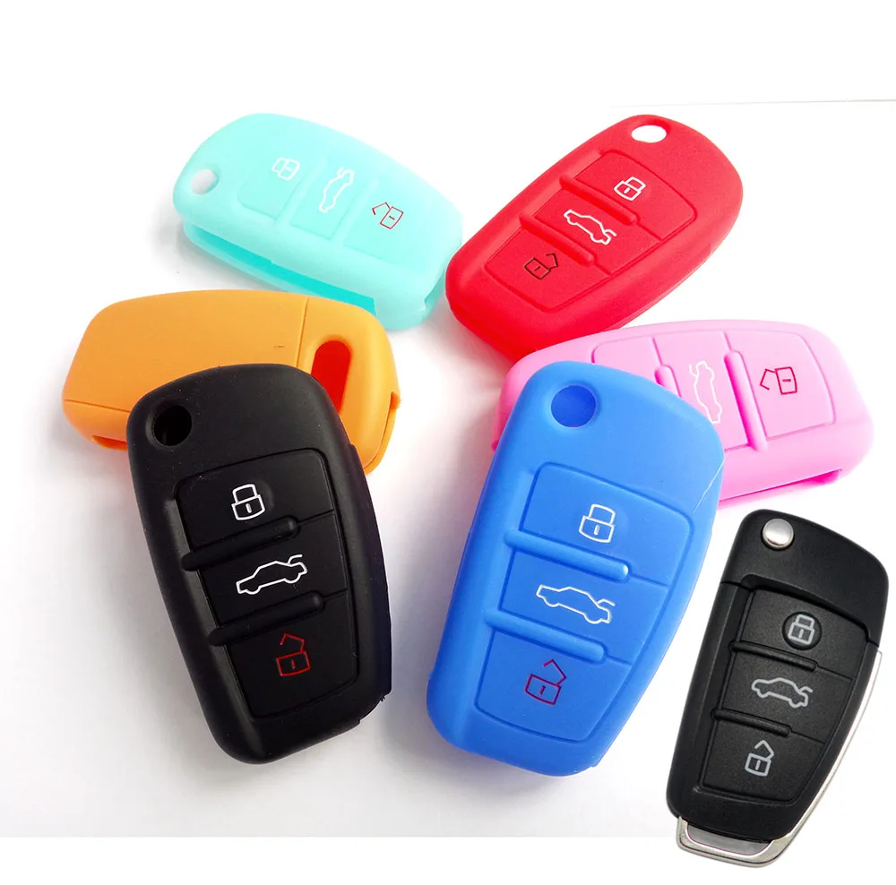 Silicone Car Key Cover Fit For Audi a1 a3 a4 a5 a6 a7 a8 r8 Tt s5 s6 s7 s8 Sq5 q5 q7 Rs5 Fold Flip Remote Keychain Case Fob
Silicone Car Key Cover Fit For Audi a1 a3 a4 a5 a6 a7 a8 r8 Tt s5 s6 s7 s8 Sq5 q5 q7 Rs5 Fold Flip Remote Keychain Case Fob