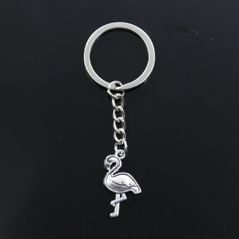 Fashion Keychain 28x15mm single stand crane flamingo Pendants DIY Men Jewelry Car Key Chain Ring Holder Souvenir For Gift
Fashion Keychain 28x15mm single stand crane flamingo Pendants DIY Men Jewelry Car Key Chain Ring Holder Souvenir For Gift