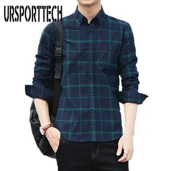 URSPORTTECH Brand New Cotton Plaid Shirt Men Fashion Long Sleeve Casual Shirts Outerwear Spring Autumn Shirt Plus Size M-4XL
URSPORTTECH Brand New Cotton Plaid Shirt Men Fashion Long Sleeve Casual Shirts Outerwear Spring Autumn Shirt Plus Size M-4XL