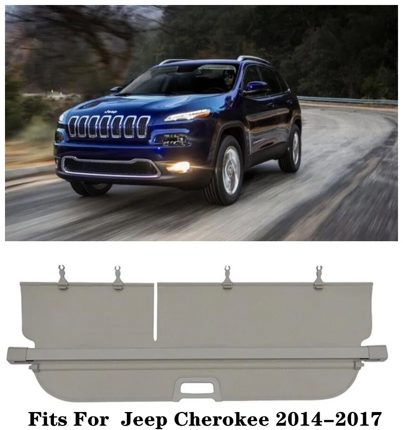 High Qualit Car Rear Trunk Cargo Cover Security Shield Screen shade Fits For Jeep Cherokee 2014-2017 (black, beige)
High Qualit Car Rear Trunk Cargo Cover Security Shield Screen shade Fits For Jeep Cherokee 2014-2017 (black, beige)