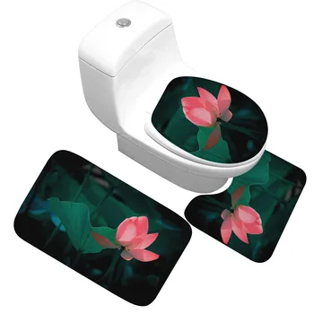 Honlaker Flower Bathroom Toilet Floor Mat Decoration Non-slip Absorbent Bathroom Door Mat Foot Pad Flannel Bath Mat 3 / Set
Honlaker Flower Bathroom Toilet Floor Mat Decoration Non-slip Absorbent Bathroom Door Mat Foot Pad Flannel Bath Mat 3 / Set