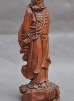 8"Chinese Buddhism Old Boxwood Hand-Carved Damo Bodhidharma Dharma Buddha Statue
8"Chinese Buddhism Old Boxwood Hand-Carved Damo Bodhidharma Dharma Buddha Statue