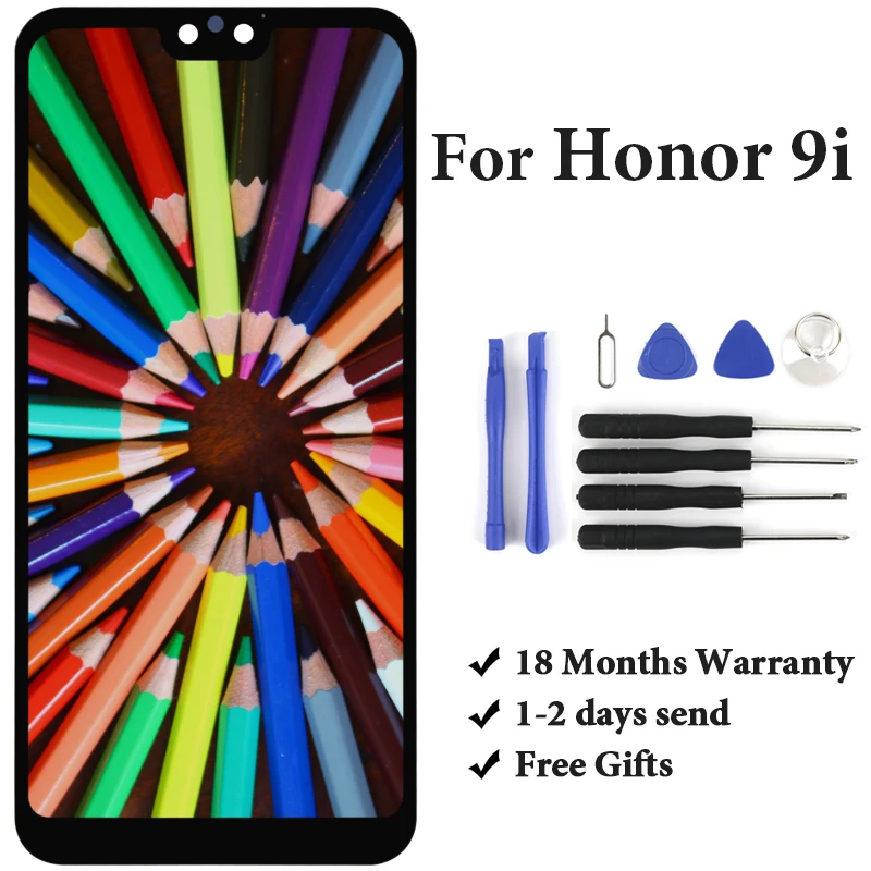 No Dead Pixel 5.84 Inch Black Pantalla For Huawei Honor 9i LCD Display RNE-22 RNE-L02 RNE-021 Touch Screen Digitizer Assembly
No Dead Pixel 5.84 Inch Black Pantalla For Huawei Honor 9i LCD Display RNE-22 RNE-L02 RNE-021 Touch Screen Digitizer Assembly
