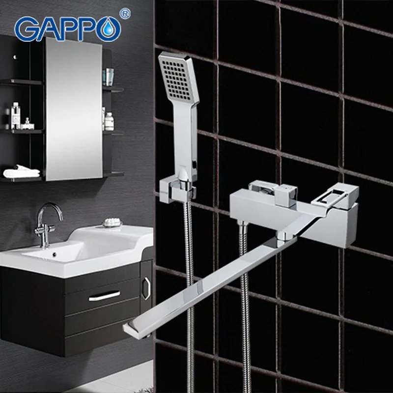 

GAPPO waterfall faucet mixer Brass bathroom taps set bathtub high Quality wall mounted sink faucet bath tub faucet GA2240