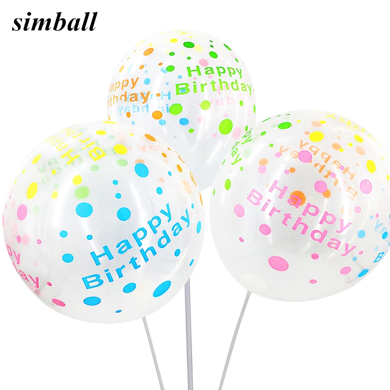 10pcs/lot 12inch Ballon Transparent Color Latex Balloon Inflatable Happy Birthday Balloons Wedding Decor Supplies Kid Toys balls
10pcs/lot 12inch Ballon Transparent Color Latex Balloon Inflatable Happy Birthday Balloons Wedding Decor Supplies Kid Toys balls