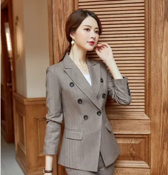 Formal OL Styles Autumn Winter Fashion Double Breasted Blazers and Jackets Coat Women Long Sleeve Blazer Outwear Tops Clothes
Formal OL Styles Autumn Winter Fashion Double Breasted Blazers and Jackets Coat Women Long Sleeve Blazer Outwear Tops Clothes