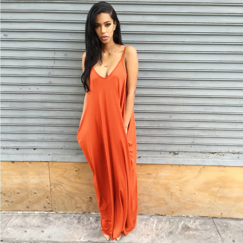 Casual Vacation Women Maxi Dress Female Strap Braces Sexy Beach Dress Irregular Vestidos Loose Robe Women Summer Dresses New
Casual Vacation Women Maxi Dress Female Strap Braces Sexy Beach Dress Irregular Vestidos Loose Robe Women Summer Dresses New