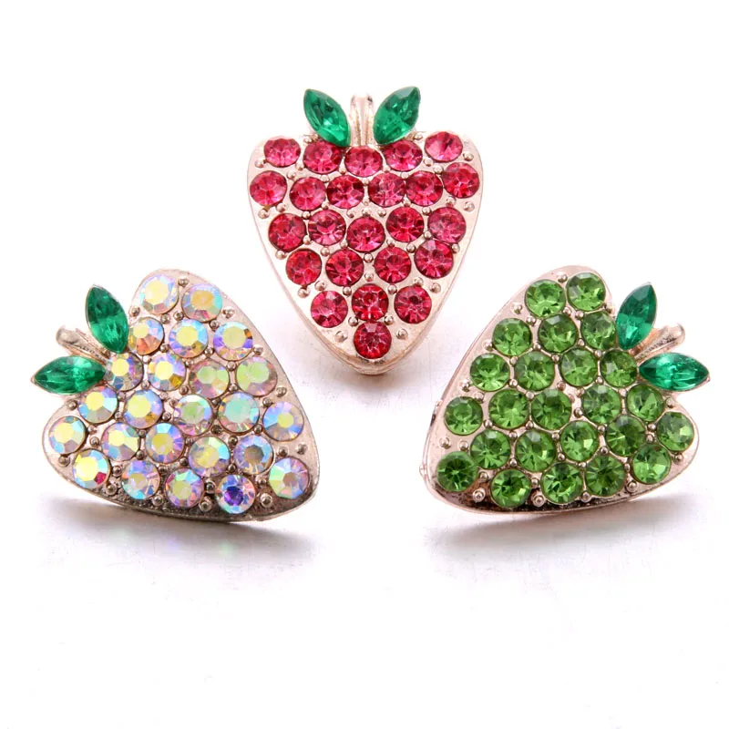 10pcs/lot New 18mm Snap Jewelry Fruit Strawberry Rhinestone Snap Button for 18mm Snap Bracelets Necklaces DIY Jewelry 
10pcs/lot New 18mm Snap Jewelry Fruit Strawberry Rhinestone Snap Button for 18mm Snap Bracelets Necklaces DIY Jewelry