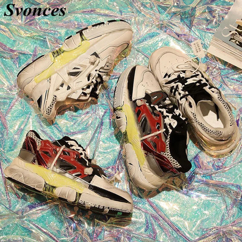 Ins Popular White Genuine Leather Women Trainers Spring Lace Up Women Casual Shoes Mixed Colors Women Platforms Shoes Air Mesh
Ins Popular White Genuine Leather Women Trainers Spring Lace Up Women Casual Shoes Mixed Colors Women Platforms Shoes Air Mesh