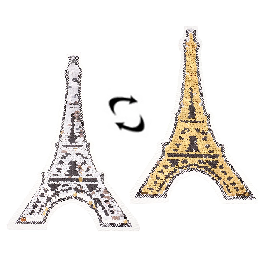 Tower Reversible Patch Embroidered Applique Glitter Sequin for Jeans T-shirts Clothing
Tower Reversible Patch Embroidered Applique Glitter Sequin for Jeans T-shirts Clothing